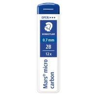 Astuccio 12 Mine Mars Micro mina - 0,7 mm - gradazione 2B - conf. 12 pezzi - Staedtler - 250 07-2B - 4007817213834 - DMwebShop