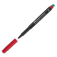 Pennarello Multimark universale permanente con gomma - punta media 1 mm - rosso - conf. 10 pezzi - Faber Castell - 152521 - 4005401525219 - DMwebShop