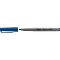Marcatori permanente Marking a base d'alcool - punta pocket tonda 1,1 mm - blu - conf. 12 pezzi - Bic - 8209012 - 3086121445064 - DMwebShop