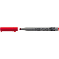 Marcatori permanente Marking a base d'alcool - punta pocket tonda 1,1 mm - rosso - conf. 12 pezzi - Bic - 8209002 - 3086121445033 - DMwebShop