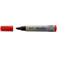 Marcatori permanente Marking a base d'alcool - punta scalpello 3,7 mm - 5,5 mm - rosso - conf. 12 pezzi - Bic - 8209243 - 3086122300034 - DMwebShop