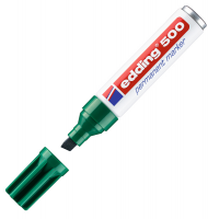 Marcatore permanente 500 - punta 2 - 7 mm - verde - Edding - E-500 004 - 4004764329656 - DMwebShop