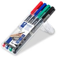 Pennarello Astucci Lumocolor Permanent 317 - punta 1 mm - 4 colori - Staedtler - 317WP4 - 4007817310380 - DMwebShop