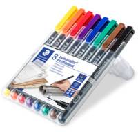 Pennarello Astucci Lumocolor Permanent 317 - punta 1 mm - 8 colori - Staedtler - 317WP8 - 4007817310472 - DMwebShop