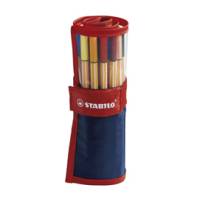 Fineliner Point 88 - tratto 0,4 mm - colori assortiti - rollerset 25 pezzi - Stabilo - 8825-021 - 4006381360692 - DMwebShop
