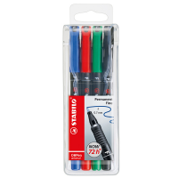 Pennarelli OHPen universal permanente 842 - punta fine 7 mm - astuccio 4 colori - Stabilo - 842/4 - 4006381114981 - DMwebShop