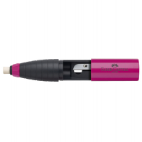 Temperamatite Twist Combi con gomma con contenitore - 1 foro - Faber Castell - 184401 - 6933256611703 - DMwebShop