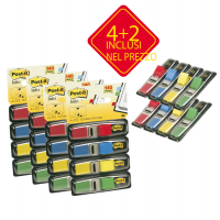 Segnapagina Index Mini - 4 colori classici - Value Pack 4+2 (blister da 140 segnapagina ciascuno) - Post-it - 7000081603 - 40467193780122 - DMwebShop