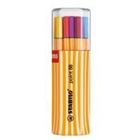 Fineliner Point 88 - tratto 0,4 mm - colori assortiti - conf. Twin-Pack 20 pezzi - Stabilo - 8820-01 - 4006381340977 - DMwebShop