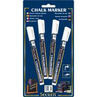 Marcatore a gesso liquido - punta fine da 1 - 2 mm - bianco - conf. 4 pezzi - Securit - BLA-SMA100-V4-WHI - 8718226493811 - DMwebShop