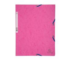 Cartellina con elastico - cartoncino lustre' - 3 lembi - 400 gr - 24 x 32 cm - rosa - conf. 25 pezzi - Exacompta - 55520E - 3130630555209 - DMwebShop
