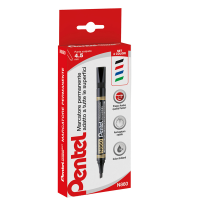 Marcatore permanente N860 - punta scalpello - astuccio 4 colori assortiti - Amiko - Pentel - 0100862 - 8006935008625 - DMwebShop