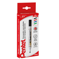 Marcatore per lavagne cancellabili MW85 - astuccio 4 colori assortiti - Amiko - Pentel - 0100863 - 8006935008632 - DMwebShop