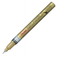 Marcatore Paint Marker Linea Amiko - punta extra fine - 0,6 mm - oro - Pentel