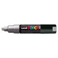 Marcatore Uni Posca PC8K - punta a scalpello - 8 mm - argento - Uni Mitsubishi - M PC8K ARG - 4902778113615 - DMwebShop
