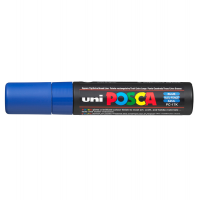 Marcatore a base d'acqua Uni Posca PC17K - punta extra large a scalpello - 15 mm - blu - Uni Mitsubishi - M PC17K B - 4902778364239 - DMwebShop