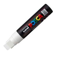 Marcatore a base d'acqua Uni Posca PC17K - punta extra large a scalpello - 15 mm - bianco - Uni Mitsubishi - M PC17K BI - 4902778364161 - DMwebShop