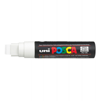 Marcatore a base d'acqua Uni Posca PC17K - punta extra large a scalpello - 15 mm - bianco - Uni Mitsubishi - M PC17K BI - 4902778364161 - DMwebShop
