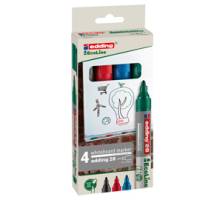 Marcatore per lavagne bianche 28 EcoLine - punta conica - 1,5 - 3 mm - astuccio 4 pezzi - Edding - E-28-4 - 4004764918263 - DMwebShop