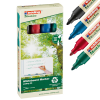 Marcatore per lavagne bianche 28 EcoLine - punta conica - 1,5 - 3 mm - astuccio 4 pezzi - Edding - E-28-4 - 4004764918263 - DMwebShop