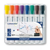 Marcatore cancellabile Lumocolor whiteboard 351 - tratto 2 mm - astuccio 8 pezzi - Staedtler - 351WP8 - 4007817186244 - DMwebShop