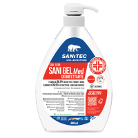 Sani Gel Med igienizzante mani - 600 ml - Sanitec - 1035 - 8054633839423 - DMwebShop