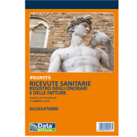 Blocco ricevute sanitarie - 50-2 autoricalcanti - 21,5 x 14,8 cm - DU165470000 - conf. 5 pezzi - Data Ufficio - U165470000 - 8008842585206 - DMwebShop