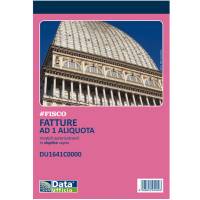 Blocco fatture ad 1 aliquota - 50 x 2 autoricalcanti - conf. 5 pezzi - Data Ufficio - DU1641C0000 - 8008842585213 - DMwebShop