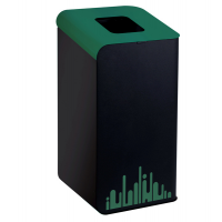 Gettacarte Rubik Evo - per raccolta differenziata - verde - 80 lt - Medial International - 789298 - 8056324536802 - DMwebShop