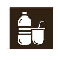 Etichetta adesiva raccolta differenziata con icona PLASTICA 120 x 130 mm - 8151