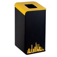 Gettacarte Rubik Evo per raccolta differenziata 80 lt giallo - 8185