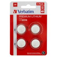 Blister 4 MicroPile a pastiglia CR2016 - litio - 3 V - Verbatim - 49531 - 23942495314 - DMwebShop