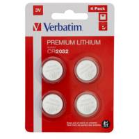 Blister 4 MicroPile a pastiglia CR2032 - litio - 3 V - Verbatim - 49533 - 23942495338 - DMwebShop