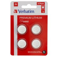 Blister 4 MicroPile a pastiglia CR2032 - litio - 3 V - Verbatim - 49533 - 23942495338 - DMwebShop