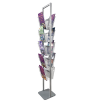 Portadepliant da terra - 10 tasche A4 - altezza 160 cm - Studio T - 1003327 - DMwebShop