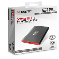 X210 External - 512 Gb - Cover Protettiva in silicone - Emtec ECSSD512GX210