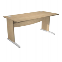 Scrivania Operativa Agora' Basic - fianchi a L melaminico - 140 x 80 x L73 cm - rovere - Artexport - JPL140/C - DMwebShop