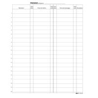 Registro firme presenze al lavoro - 31 x 24 cm - 100 fogli - Edipro - E2819 - 8023328281908 - DMwebShop