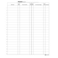 Registro firme presenze al lavoro - 31 x 24 cm - 100 fogli - Edipro - E2819 - 8023328281908 - DMwebShop