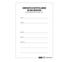 Fascicolo contratto di locazione libero - 29,7 x 21 cm - conf. 25 pezzi - Edipro - E5513N - 8023328551315 - DMwebShop