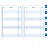 Scadenziario Gennaio-Dicembre - uso mano - 17 x 24 cm - 24 fogli - conf. 10 pezzi - BM - 0100129 - 8008234001291 - DMwebShop