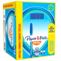 Penna a sfera con cappuccio Inkjoy 100 RT - punta 1 mm - blu - conf. 80+20 pezzi - Papermate - S0977420 - 3501170977422 - DMwebShop