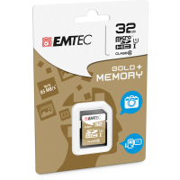 SDHC Class 10 Gold + - 32 Gb - Emtec - ECMSD32GHC10GP - 3126170142085 - DMwebShop