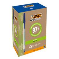 Penna a sfera a scatto con cappuccio ECOlutions punta 1 mm blu - 16018