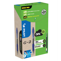 Penna roller gel scatto G-2 - punta 0,7 mm - 12 refill inclusi - blu - conf. 12 pezzi - Pilot - 000024 - 3131910556183 - DMwebShop