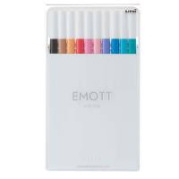 Fineliner Emott - tratto 0,4 mm - colori assortiti soft pastel - conf. 10 pezzi - Uni Mitsubishi - M PEM-SY 10C 2 - 4902778248379 - DMwebShop