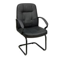Poltrona visitatore Auriga V - pelle e sky - nero - Unisit - AUV/KN - 8059513460421 - DMwebShop