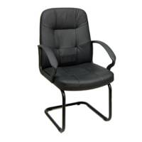 Poltrona visitatore Auriga V - pelle e sky - nero - Unisit - AUV/KN - 8059513460421 - DMwebShop