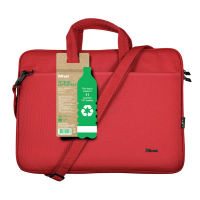 Borsa per notebook Bologna - ecocompatibile - da 16'' - rosso - Trust - 24449 - 8713439244496 - DMwebShop