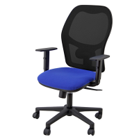 Poltrona operativa Hubble - 3 blocchi - blu - Unisit - HUHUVE/BR/EB - 8050043747259 - DMwebShop